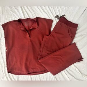 Mauve Figs Scrub Set Technical Collection